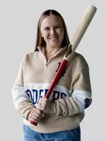 Los Angeles Dodgers Wives Partial Zip Pullover Sweatshirt