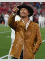 Matthew McConaughey Brown Leather Jacket