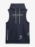 Men's Chicago Bears Nike Navy Sideline Standard Issue Dri-FIT Sleeveless Hoodie