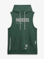 Men's Green Bay Packers Nike Green Sideline Standard Issue Dri-FIT Sleeveless Hoodie