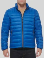 Men's Lightweight Packable Tommy Hilfiger Puffer Jacket Blue