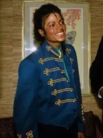 Michael 2026 Blue Military Jacket