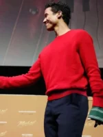 Michael 2026 Jaafar Jackson Red Sweater