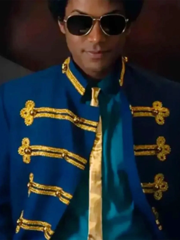 Michael Jaafar Jackson Blue Jacket Michael Jaafar Jackson Blue Jacket