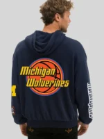 Michigan Wolverines Navy Aviator Nation Hoodie