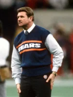 Mike Ditka Bears Navy Sweater Vest