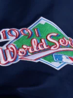 Minnesota Twins Kirby Puckett Navy Blue Satin Full Snap Player Jacket