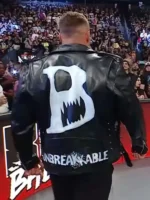 Monday Night Raw 2026 Bron Breakker Black Leather Jacket