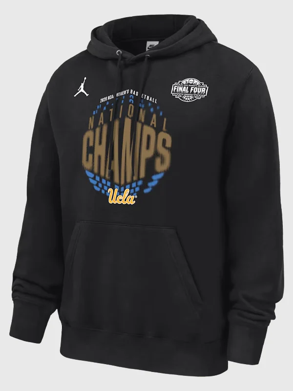 NCAA 2026 National Champions UCLA Bruice Locker Room Black Hoodie NCAA 2026 National Champions UCLA Bruice Locker Room Black Hoodie