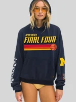 NCAA Final Four 2026 Michigan Wolverines Navy Fleece Hoodie