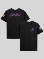 New Era Puerto Rico Flag Yankees Black Tee