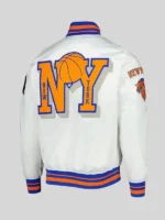 New York Knicks 2x Finals Champions Mash Up Capsule White Jacket