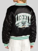 New York Liberty Full Zip Black Bomber Jacket