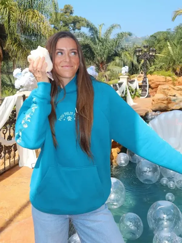 Pink Palm Puff x Disney Under The Sea Blue Hoodie Pink Palm Puff x Disney Under The Sea Blue Hoodie