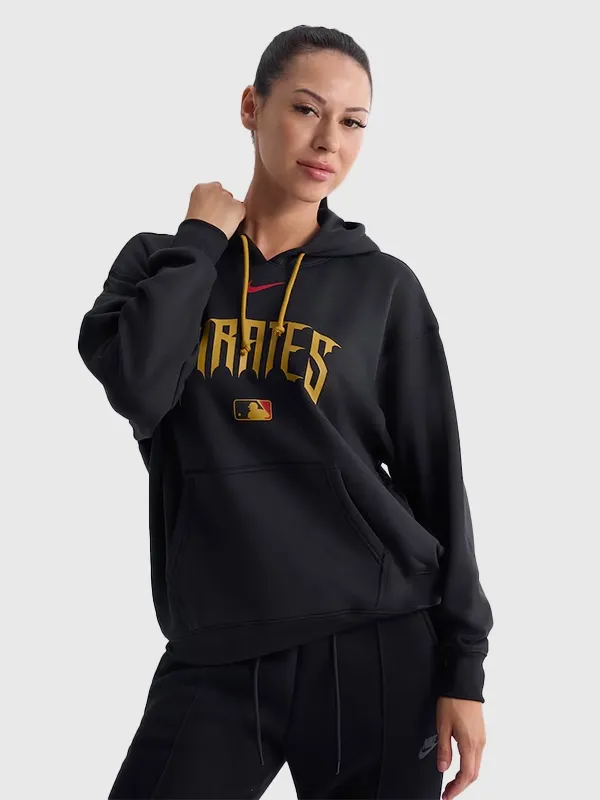 Pittsburgh Pirates Nike Black Authentic Collection City Connect Therma Hoodie Pittsburgh Pirates Nike Black Authentic Collection City Connect Therma Hoodie