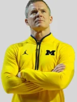 Quarter Zip Michigan Wolverines Coach Jacket