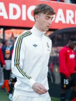 Real Madrid Adidas White Track Jacket