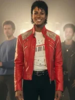 Red Leather Michael 2026 Jaafar Jackson Jacket