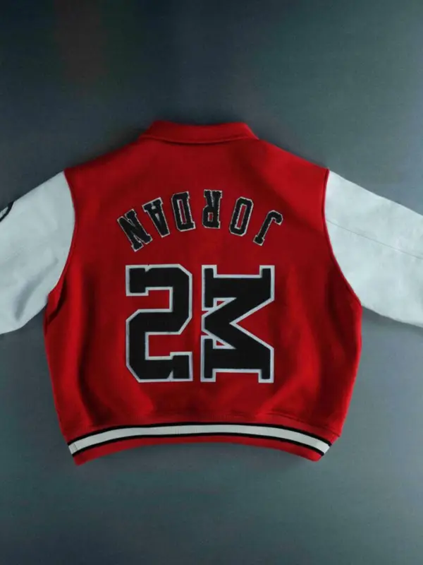 Rui Hachimura Saint Mxxxxxx x Jordan Varsity Jacket Red