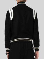 Saint Laurent Wool Teddy Jacket Black