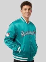 Seattle Mariners Hello Kitty Green Bomber Jacket