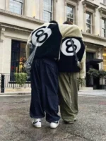 Stussy 8 Ball Sherpa Off White Jacket