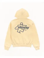 Stussy Surf Size Yellow Zip Hoodie