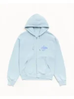 Stussy Surf Size Zip Hoodie Blue