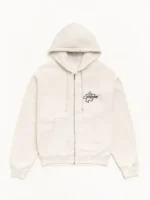 Stussy Surf Size Zip Hoodie White