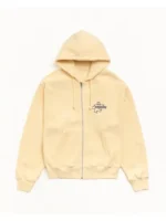 Stussy Surf Size Zip Hoodie Yellow