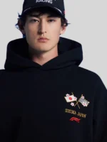 Suzuka Sakura Japan Hoodie Black
