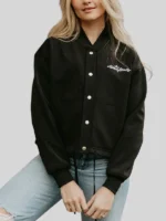 The Rolling Stones Black Varsity Jacket