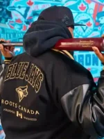 Toronto Jays Anniversary Varsity Jacket Black