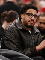 Tyrese Haliburton Indiana Pacers Black Leather Jacket