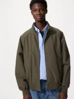 Uniqlo Harrington Jacket Green