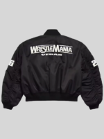 WWE x XO Black MA-1 bomber Jacket