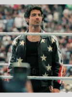 WrestleMania 42 Joe Jonas USA Black Leather Jacket