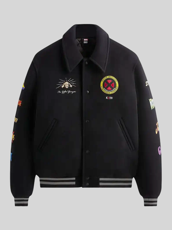 X-Men x Kith Varsity Jacket Black X-Men x Kith Varsity Jacket Black