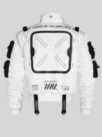 XB-04 Short White Bomber Jacket
