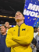 Yellow QuarterZip Jordan Pullover Michigan Wolverines Coach 2026 Jacket