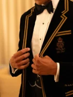 2026 Jaafar Jackson Met Gala Black Gold Polo Ralph Lauren Tuxedo