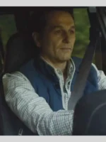2026 TV Series Matthew Rhys Widow’s Bay Tom Loftis Blue Vest