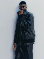 Adidas A-Type Black Leather Track Jacket