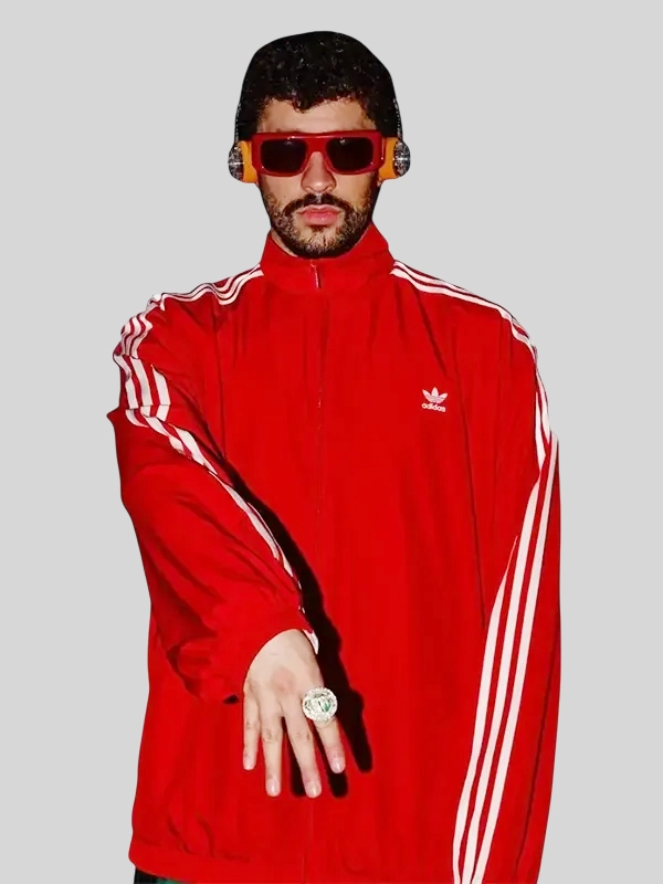 Adidas Para Bad Bunny Red Jacket Adidas Para Bad Bunny Red Jacket