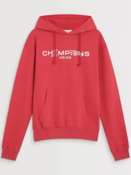 記念グッズ Arsenal Champions Squad 25/26 Red Hoodie Arsenal Champions Squad 25/26 Hoodie