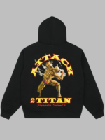 Attack On Titan Gym Black Hoodie