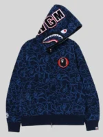 Bape Shark Navy Camo Hoodie 30th Anniversary