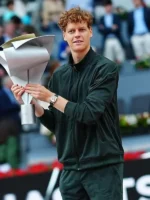 Black Jannik Sinner 2026 Mutua Madrid Open Jacket