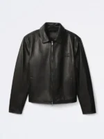 Calvin Klein Jungkook Leather Jacket Black