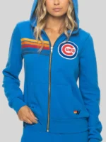 Chicago Cubs Aviator Nation X MLB Blue Hoodie